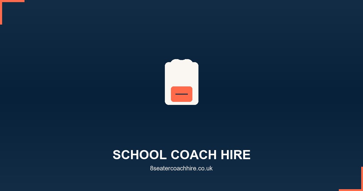 School minibus and coach hire with DBS-checked driver