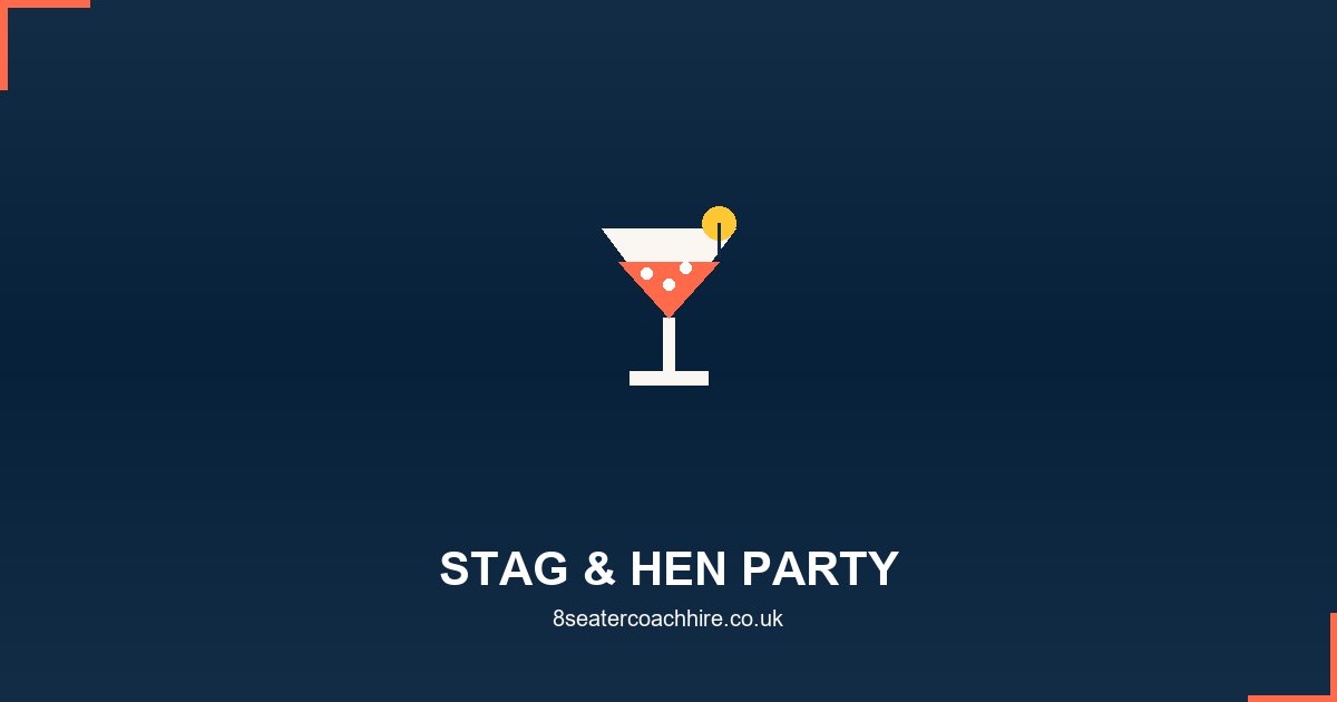 Stag and hen party minibus hire ready for a night out in the UK